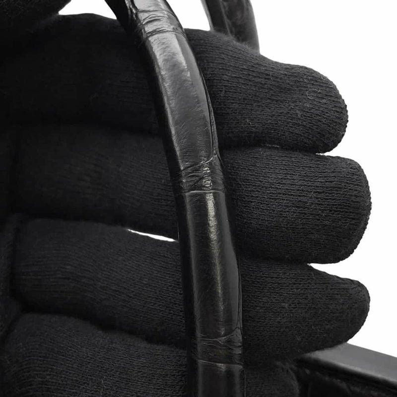 エルメス バーキン30 タッチ ブラック/ゴールド金具 トゴ/アリゲーターマット Y刻印 HERMES Birkin ハンドバッグ 黒