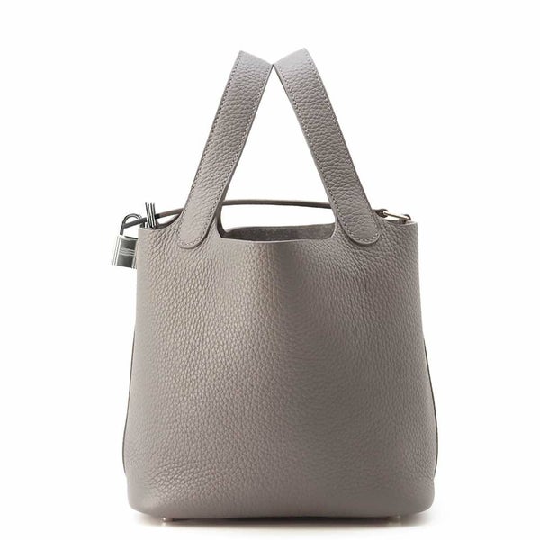 エルメス ハンドバッグ ピコタンロックPM グリメイヤー/シルバー金具 トリヨンクレマンス W刻印