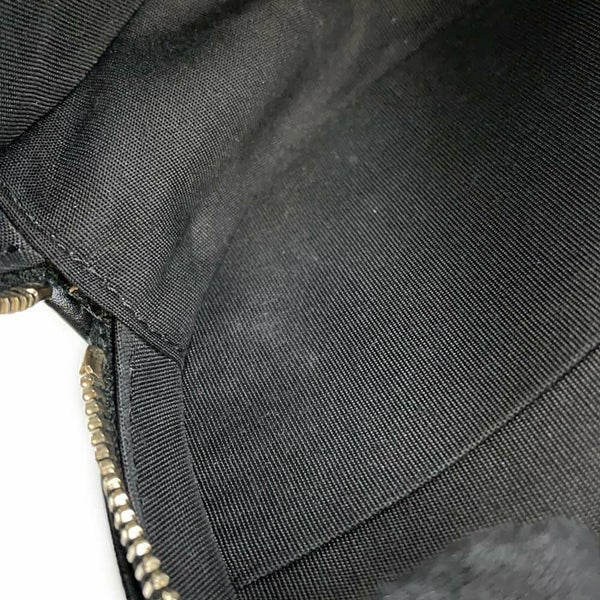 シャネル チェーンショルダーバッグ ココマーク マトラッセ ラウンド フェイクパール ラムスキン AP1050 CHANEL 黒