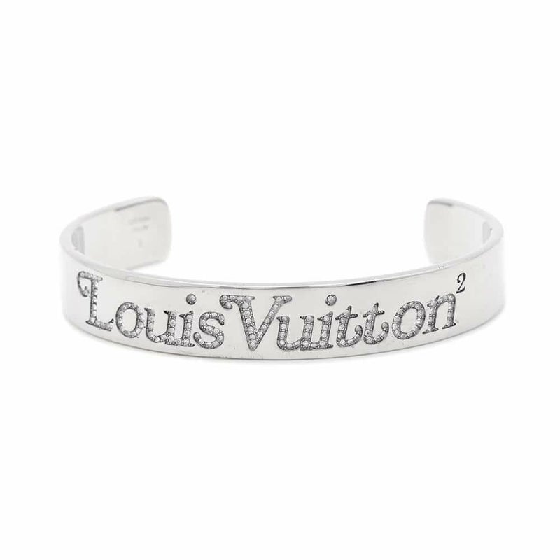 ルイヴィトン ブレスレット ブラスレ スクエアードLV ストラス ラインストーン サイズL MP2694 LOUIS VUITTON