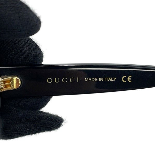 グッチ サングラス キャットアイ 57□24 130 663785 GUCCI アイウェア 黒