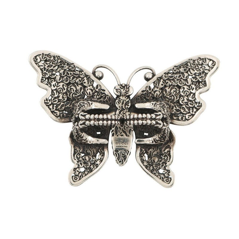 グッチ リング バタフライ ダブルフィンガー ラインストーン サイズS GUCCI アクセサリー 指輪