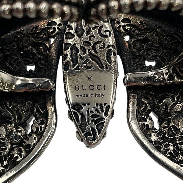 グッチ リング バタフライ ダブルフィンガー ラインストーン サイズS GUCCI アクセサリー 指輪