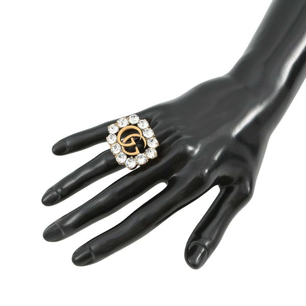 グッチ リング クリスタル GGマーモント ラインストーン サイズXS GUCCI アクセサリー 指輪 12石