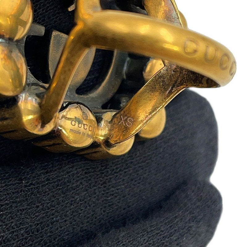 グッチ リング クリスタル GGマーモント ラインストーン サイズXS GUCCI アクセサリー 指輪 12石