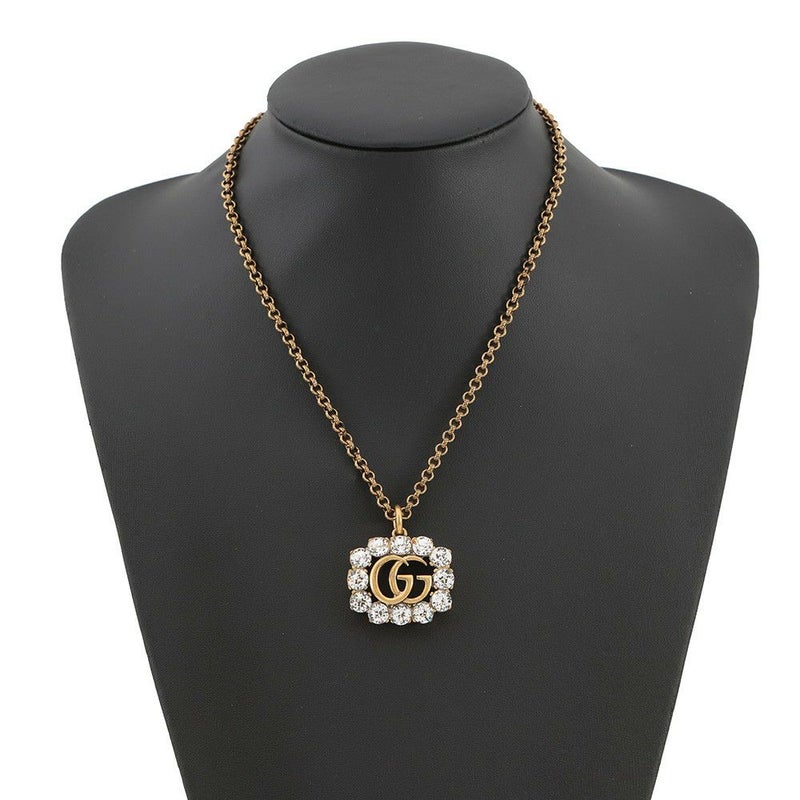 グッチ ネックレス GGマーモント ラインストーン GUCCI アクセサリー