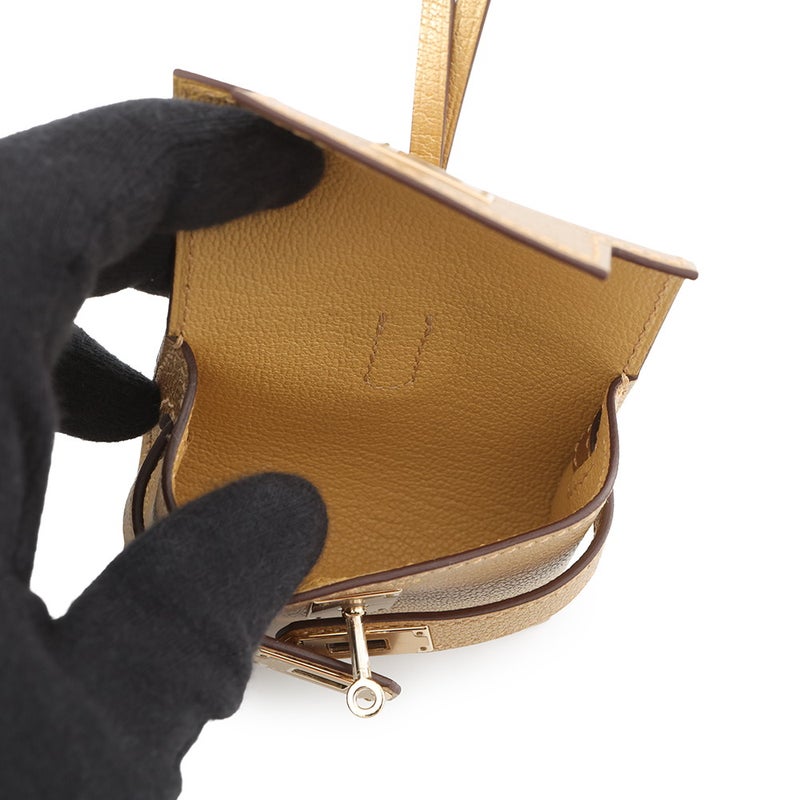 エルメス バッグチャーム ケリー フェスティバル ドレ/シルバー金具 シェブルシャムキラ Ｋ刻印