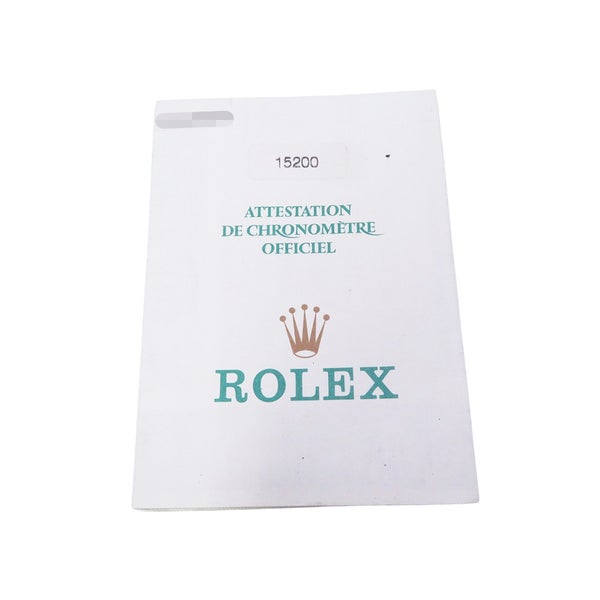 ロレックス オイスターパーペチュアル デイト K番 15200 ROLEX 腕時計 黒文字盤
