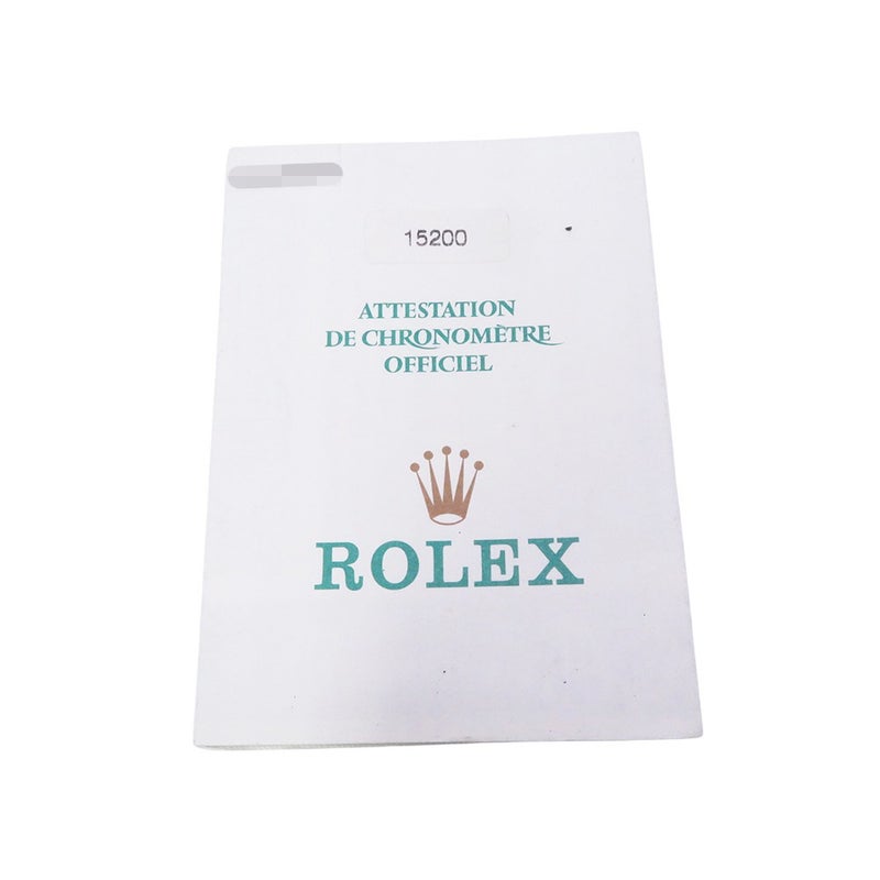 ロレックス オイスターパーペチュアル デイト K番 15200 ROLEX 腕時計 黒文字盤