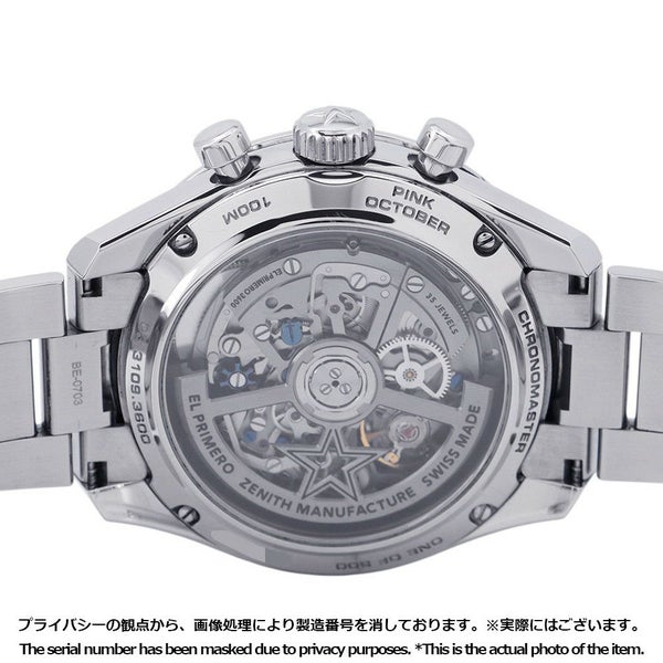 ゼニス クロノマスタースポーツ 500本限定モデル 03.3109.3600/18.M3100 ZENITH 腕時計 ピンク文字盤