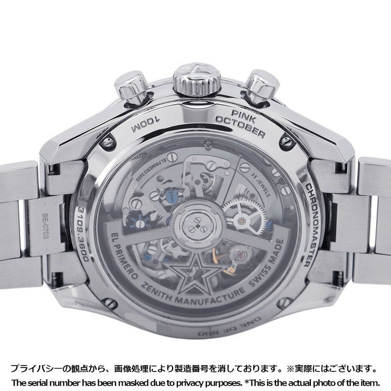 ゼニス クロノマスタースポーツ 500本限定モデル 03.3109.3600/18.M3100 ZENITH 腕時計 ピンク文字盤