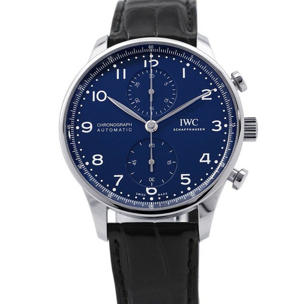 IWC ポルトギーゼ クロノグラフ 150イヤーズ 世界限定2000本 IW371601 腕時計 ブルー文字盤