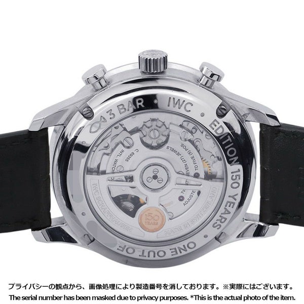IWC ポルトギーゼ クロノグラフ 150イヤーズ 世界限定2000本 IW371601 腕時計 ブルー文字盤