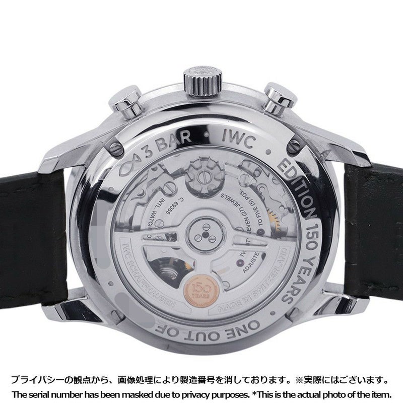 IWC ポルトギーゼ クロノグラフ 150イヤーズ 世界限定2000本 IW371601 腕時計 ブルー文字盤