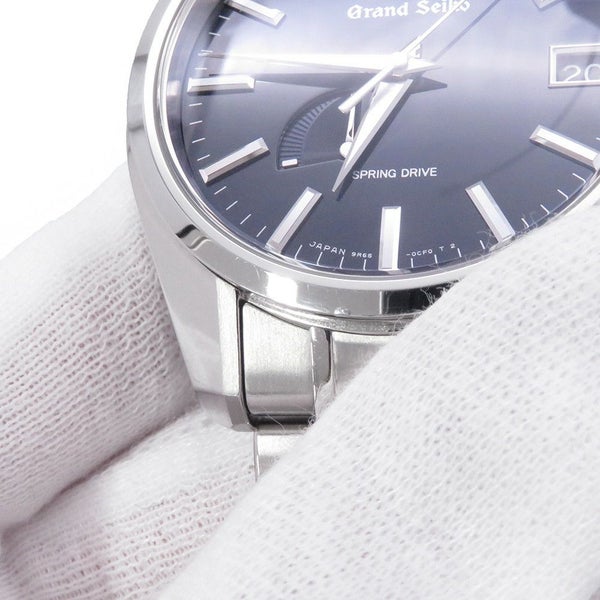 セイコー グランドセイコー スプリングドライブ デイト SBGA375 SEIKO 腕時計 ミッドナイトブルー文字盤