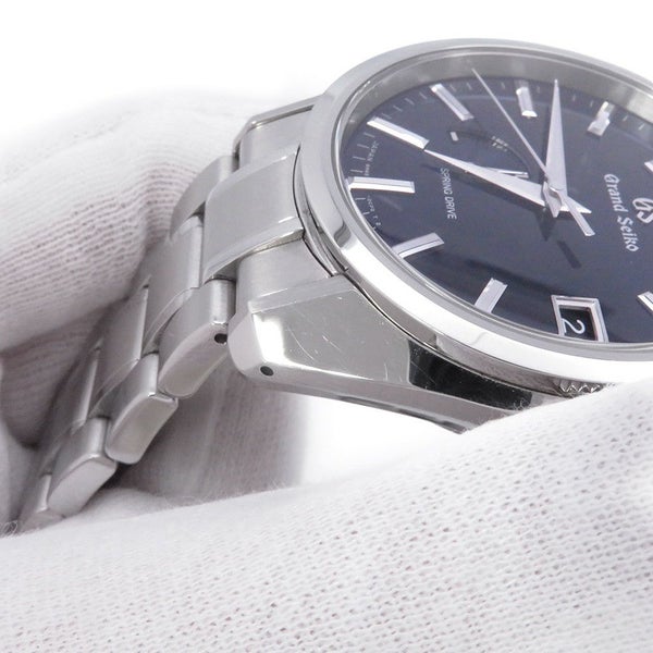 セイコー グランドセイコー スプリングドライブ デイト SBGA375 SEIKO 腕時計 ミッドナイトブルー文字盤