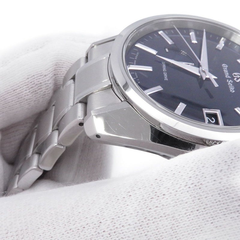 セイコー グランドセイコー スプリングドライブ デイト SBGA375 SEIKO 腕時計 ミッドナイトブルー文字盤