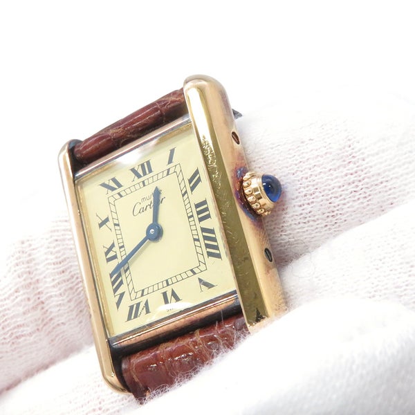 カルティエ マストタンク SM W1003153 Cartier 腕時計 アイボリー文字盤