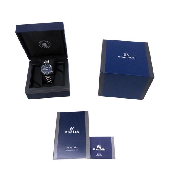 セイコー グランドセイコー スプリングドライブ GMT SBGE255 SEIKO 腕時計 ブルー文字盤