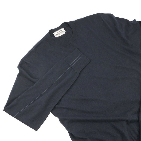 エルメス ニット ロングスリーブ セーター カシミヤ シルク メンズサイズS HERMES トップス