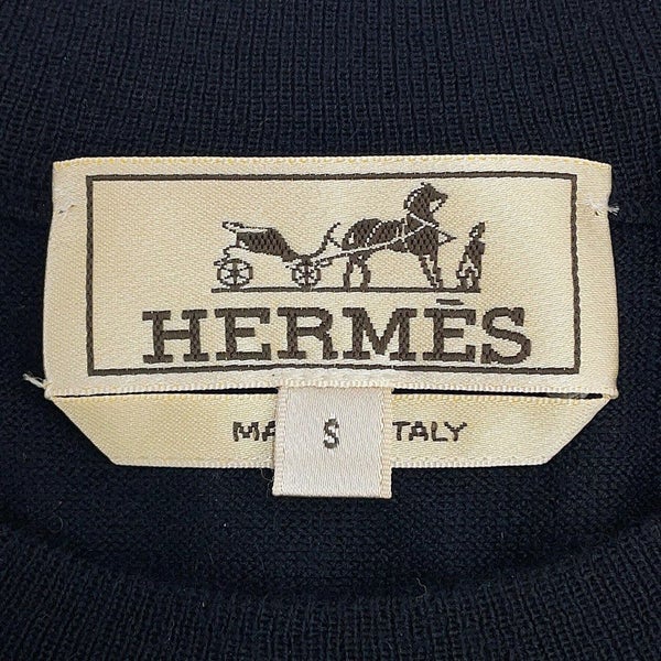 エルメス ニット ロングスリーブ セーター カシミヤ シルク メンズサイズS HERMES トップス