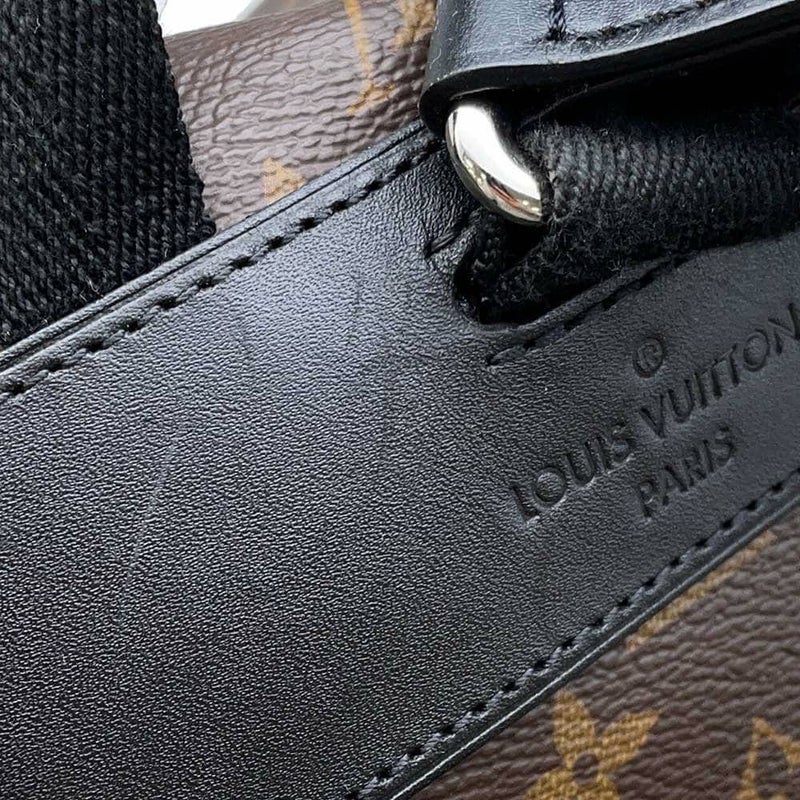 ルイヴィトン リュック モノグラム マカサー クリストファーPM M43735 LOUIS VUITTON ヴィトン バックパック メンズ 黒