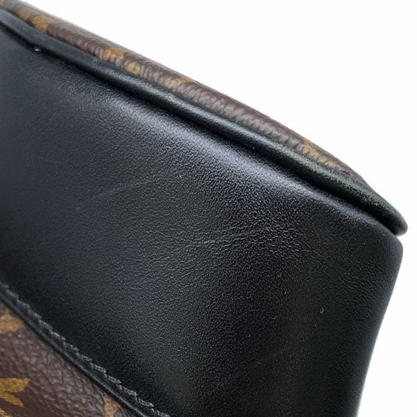 ルイヴィトン リュック モノグラム マカサー クリストファーPM M43735 LOUIS VUITTON ヴィトン バックパック メンズ 黒