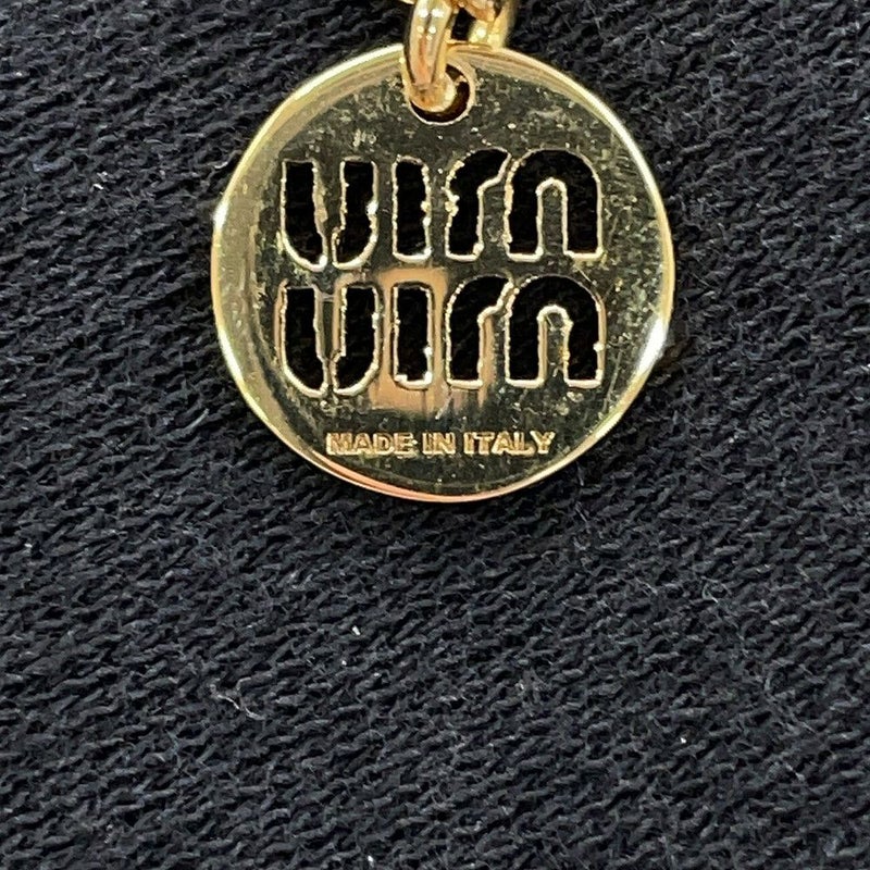 ミュウミュウ ネックレス ロゴ メタル エナメル 5IC096 MIUMIU アクセサリー