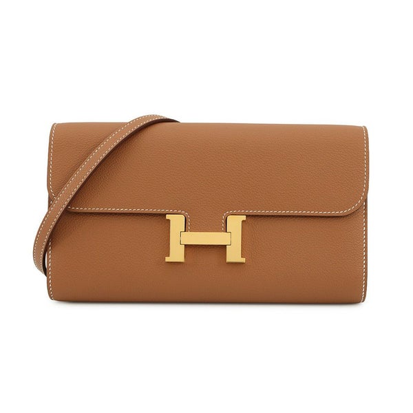 エルメス 長財布 コンスタンス トゥーゴー ロング ゴールド/ゴールド金具 エバーカラー K刻印 財布