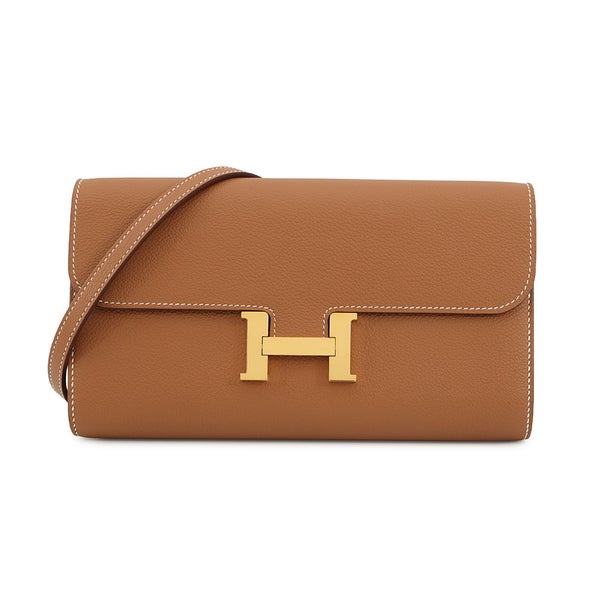 エルメス 長財布 コンスタンス トゥーゴー ロング ゴールド/ゴールド金具 エバーカラー K刻印 財布