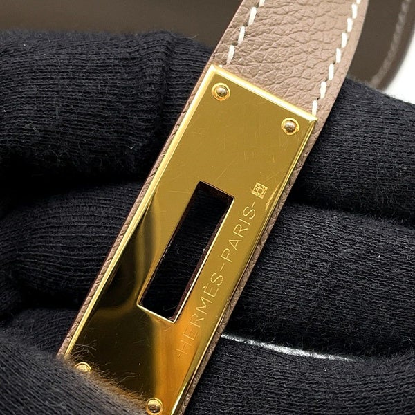 エルメス ジプシエール ミニ エトゥープ/ゴールド金具 エバーカラー K刻印 HERMES バッグ