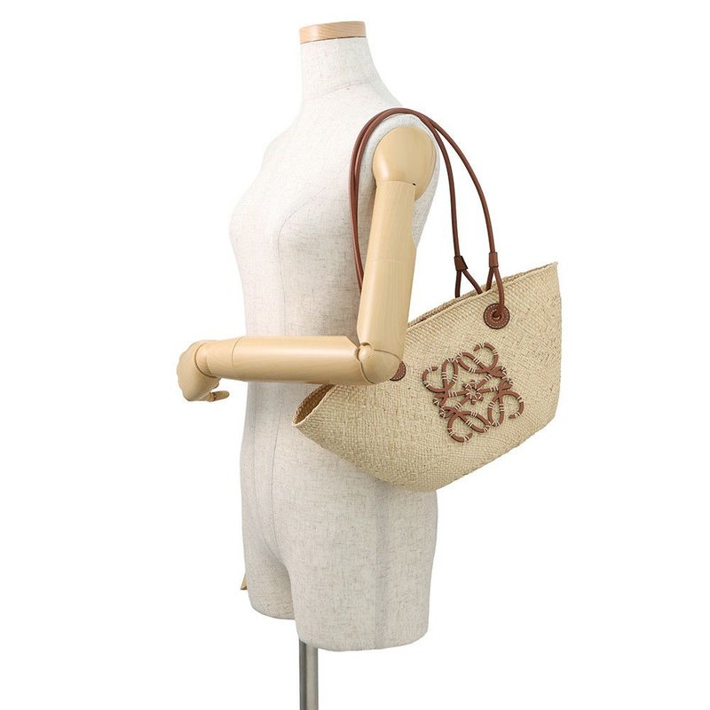 ロエベ ショルダーバッグ アナグラム バスケットバッグ スモール イラカヤシ A223P65X01 かごバッグ