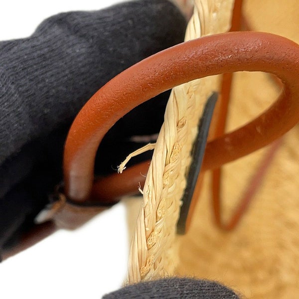 ロエベ ショルダーバッグ アナグラム バスケットバッグ スモール イラカヤシ A223P65X01 かごバッグ