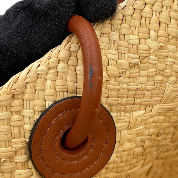 ロエベ ショルダーバッグ アナグラム バスケットバッグ スモール イラカヤシ A223P65X01 かごバッグ