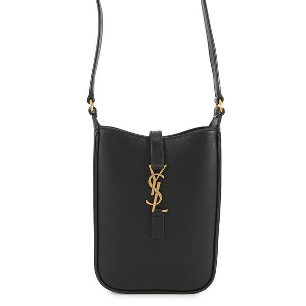 サンローランパリ ショルダーバッグ LE 5 A 7 ミニ バーティカル レザー 735214 SAINT LAURENT PARIS 黒