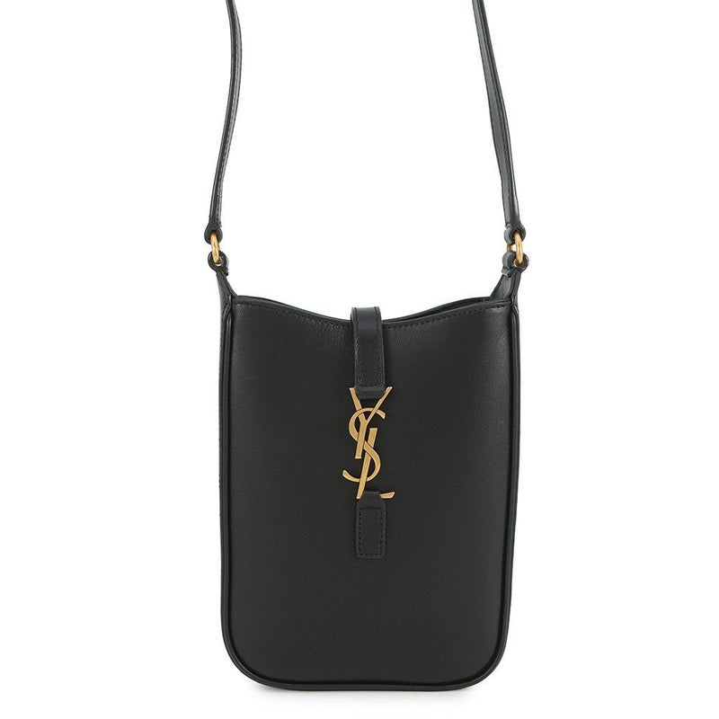 サンローランパリ ショルダーバッグ LE 5 A 7 ミニ バーティカル レザー 735214 SAINT LAURENT PARIS 黒