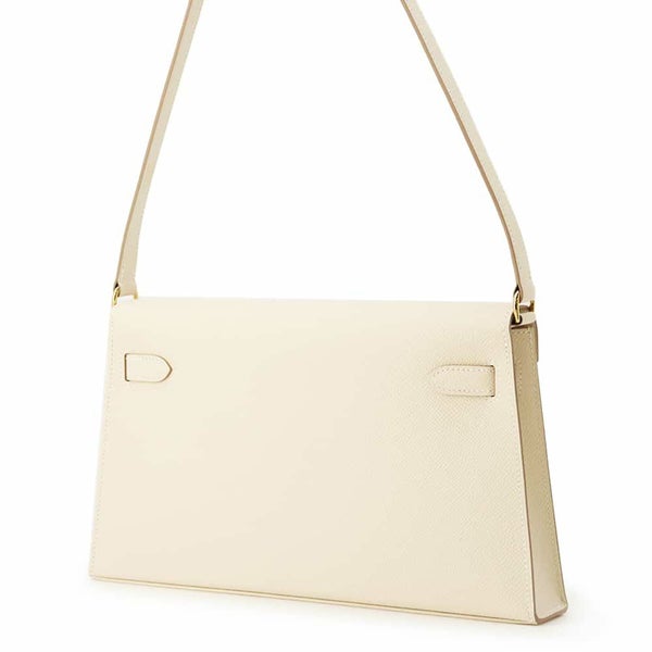 エルメス クラッチバッグ ケリーエラン クレ/ゴールド金具 エプソン W刻印 HERMES ショルダーバッグ