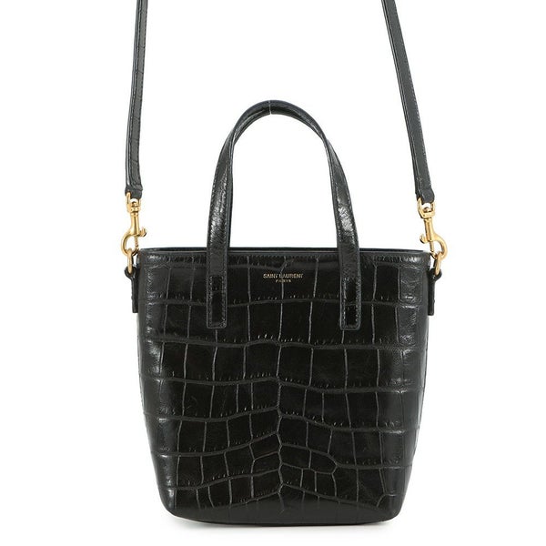 サンローランパリ ハンドバッグ ミニトイ ショッピング 712367 SAINT LAURENT PARIS 2way 黒