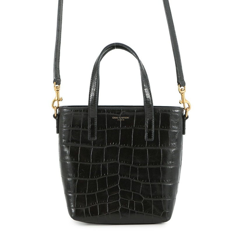 サンローランパリ ハンドバッグ ミニトイ ショッピング 712367 SAINT LAURENT PARIS 2way 黒