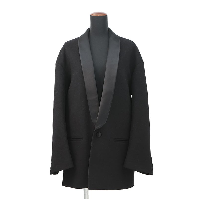 セリーヌ コート カシミヤ タキシードコート レディースサイズ34 2M02B6700 CELINE 黒