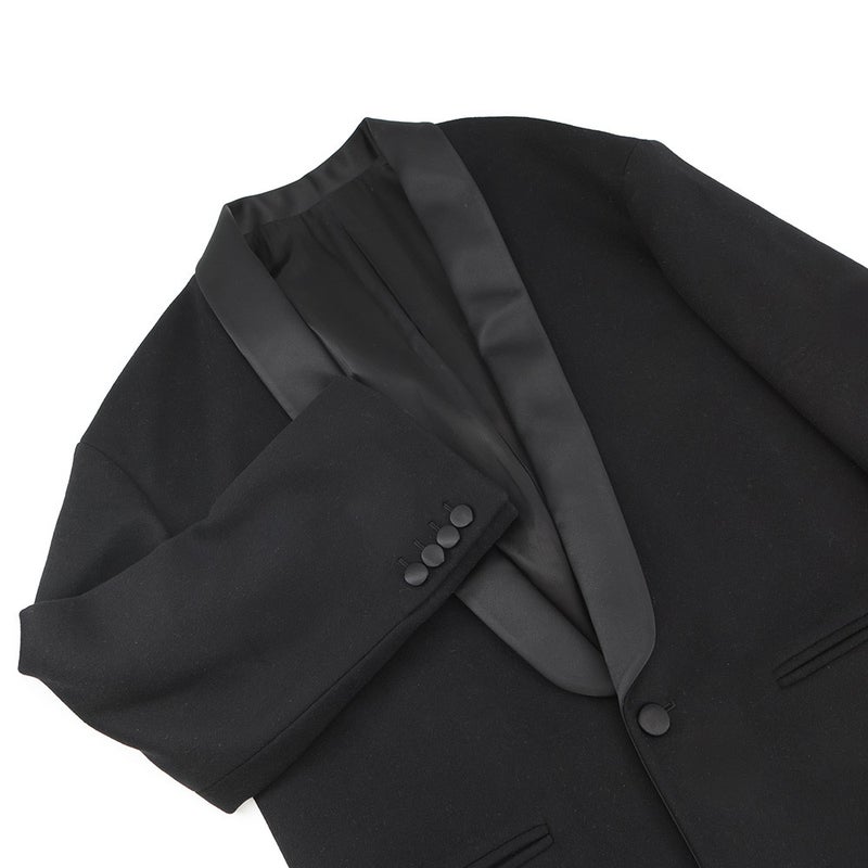 セリーヌ コート カシミヤ タキシードコート レディースサイズ34 2M02B6700 CELINE 黒