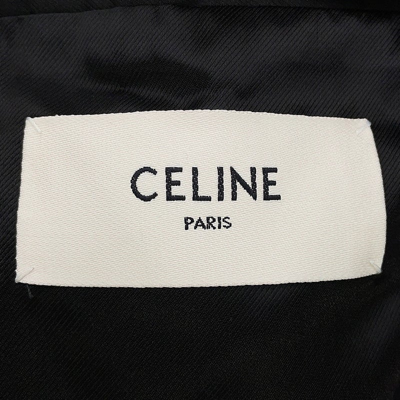セリーヌ コート カシミヤ タキシードコート レディースサイズ34 2M02B6700 CELINE 黒