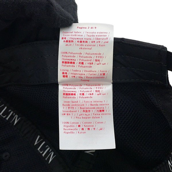 ヴァレンティノ・ガラヴァーニ キャップ VLTNロゴ キャップ ナイロン 3Y2HDA10QYK VALENTINO 帽子 黒