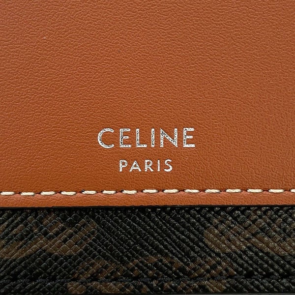 セリーヌ ショルダーバッグ トリオンフ ホリゾンタルポーチ PVC 10L272DM5 CELINE ブラウン