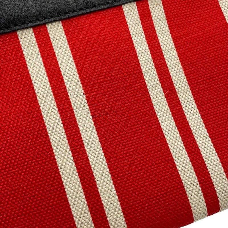 バレンシアガ トートバッグ ストライプ ネイビーカバス S 339933 BALENCIAGA ポーチ付