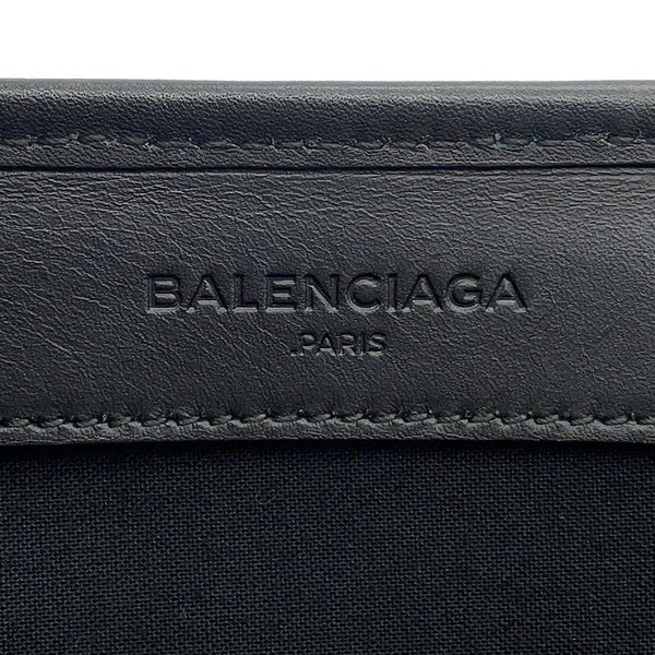 バレンシアガ トートバッグ ストライプ ネイビーカバス S 339933 BALENCIAGA ポーチ付