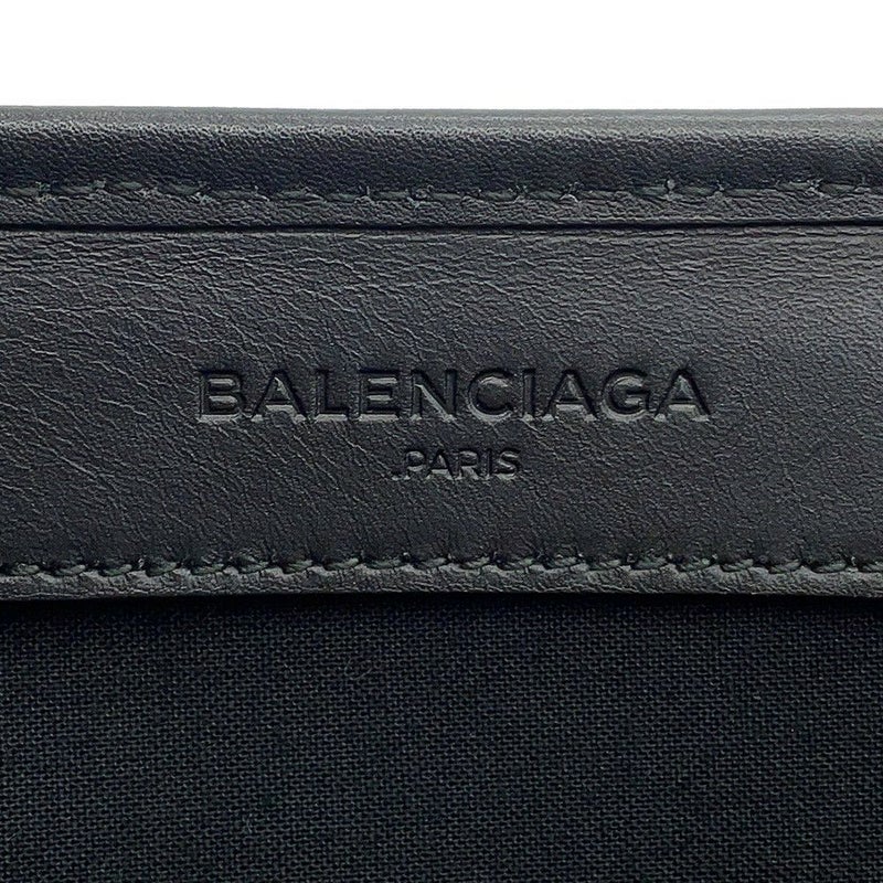 バレンシアガ トートバッグ ストライプ ネイビーカバス S 339933 BALENCIAGA ポーチ付