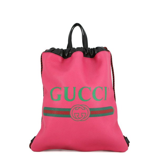 グッチ バックパック ドローストリング ロゴ ナップサック レザー 523586 GUCCI バッグ リュックサック
