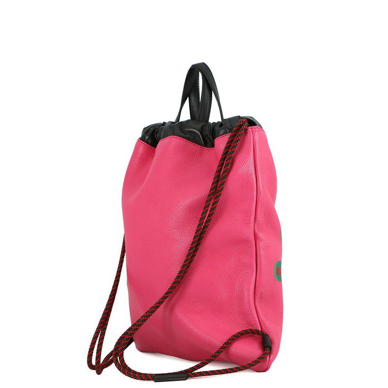 グッチ バックパック ドローストリング ロゴ ナップサック レザー 523586 GUCCI バッグ リュックサック