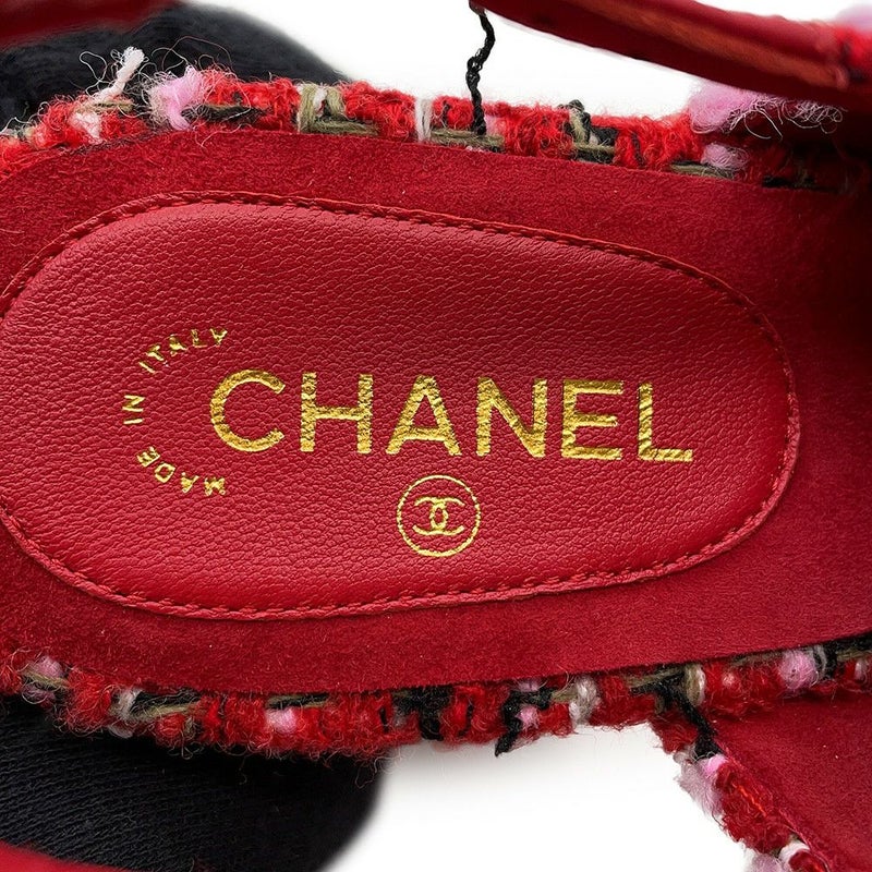 シャネル パンプス スリングバック シューズ ココマーク ツイード レディースサイズ36 1/2C G46865 靴 2025/26年秋冬